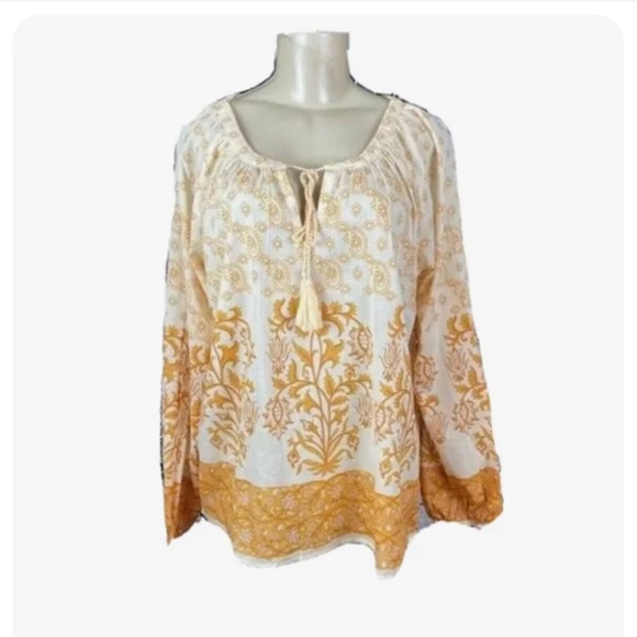 CYNTHIA ROWLEY Womens 100% Cotton Top Size Small Smock Style New - Picture 3 of 8